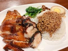 油鸡叉烧双拼饭-了凡油鸡饭·面(台北101店)