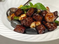 黑椒牛仔粒-开海·红岛海鲜虾水饺(石老人店)