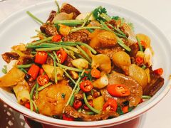 白芹菜爆黄牛肉-眉州东坡(华联万柳店)