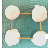 材料:一包棉花糖/软糖,一盒牙签