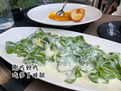手工菠菜面-喜洲吧·江畔老船厂·庭院餐厅(喜临院店)