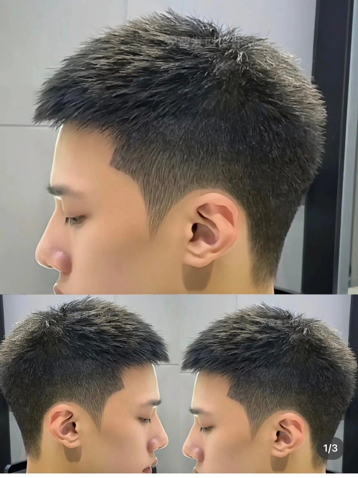 短发\\n太阳穴凹陷的朋友非常适合\\n免打理 还原度最高的男生发型