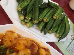 香酥秋葵-大眼锅贴水饺(河东店)