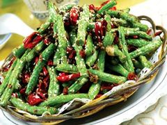 干煸豆角-金杏·粘卷子 烤鸭 农家菜