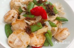 XO Sauce Stir-fried Abalone with Lily Bulb and Shrimp