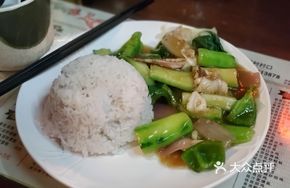 Fresh Squid and Cucumber Rice