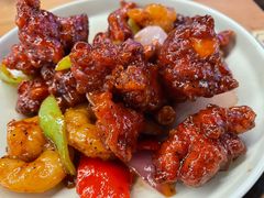 椒香虾仁爆鸡球-陈傻子餐厅(世纪都会店)