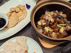 江南元宝虾拼清炒虾仁-望乡楼上海菜(日月光店)