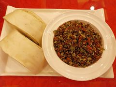 青辣皮子拌胡辣饼-全聚德烤鸭店(准噶尔路店)