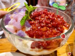 红豆芋圆刨冰-老头儿油爆虾·三潭印月