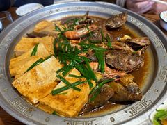 -东来菜馆•手抓海鲜家常菜•海鲜锅贴(鸽子窝店)