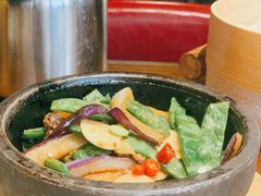 豇豆炒茄子-北京老铺烤鸭(老城根店)
