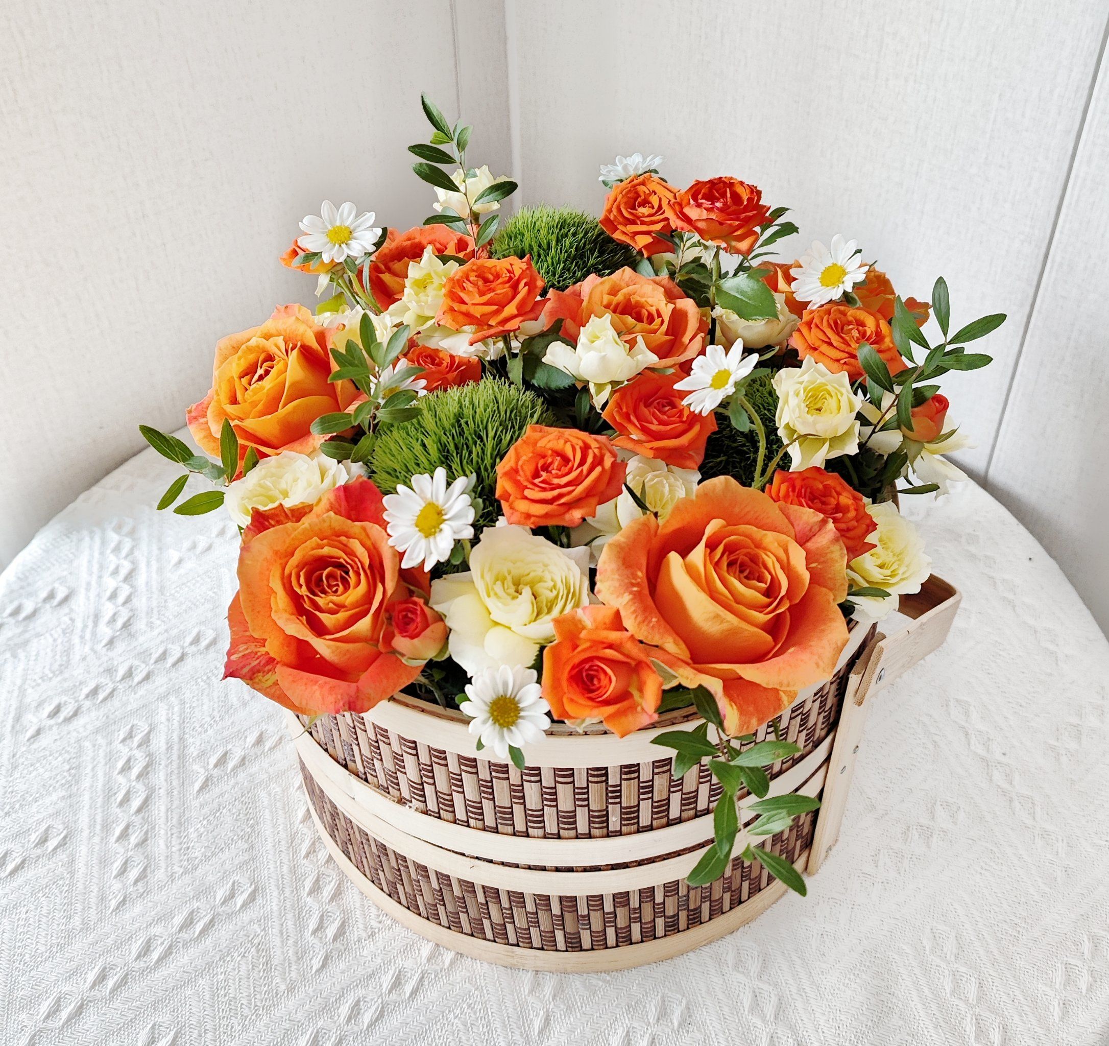 花篮,仪式感满满
既可以做礼品花礼,也可以做商务花礼
#看到好看