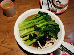 白灼菌菇菜心-新白鹿餐厅(城西银泰城店)