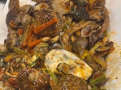 -东来菜馆•手抓海鲜家常菜•海鲜锅贴(鸽子窝店)