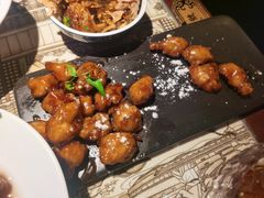 雪花糖醋里脊-绿茶餐厅(松江万达店)