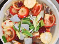 山药排骨牛肉养生汤-花水湾红太阳牛肉汤锅