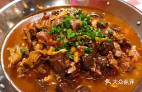 Stewed Chicken Blood with Chicken Offal