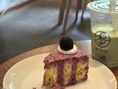 杨梅奶油蛋糕-竹子咖啡bamboo coffee