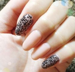 镂空玫瑰女人味不-星美甲