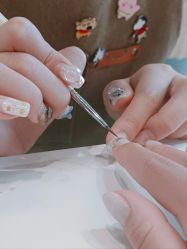 -复古绿·少女主题美甲美睫
