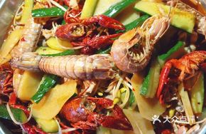 Crawfish with Mantis Shrimp