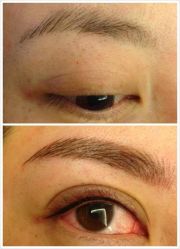 韩式塑眉和眼线-艾妃罗高科美肤美甲美睫健康管理