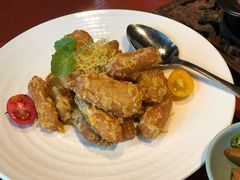 高邮咸蛋黄炒南瓜-镇江苏宁万豪酒店-苏筵中餐厅