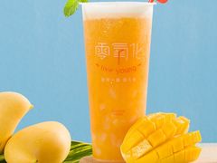 芒果汁-老姐石板烧烤+铜炭火锅(总店)