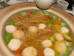 丝瓜鱼丸炖馓子-永安鱼庄·镇江菜(东吴路店)