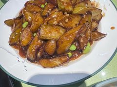 毛豆烧茄子-玉桥餐厅(天坛店)