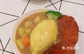 Curry Rice with Meat Cutlet