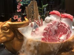 -海上明月海鲜火锅 鲜切牛肉