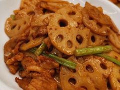 南乳藕片炒腩肉-新辉港式茶餐厅(北栅店)