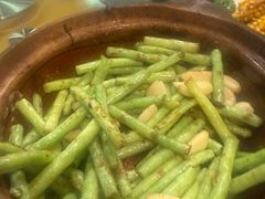 铁板虾酱啫豆角-天宝食坊·啫啫煲大排档(西华路店)