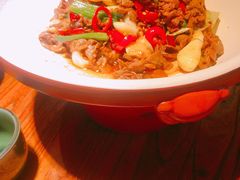 小炒黄牛肉-食欲老院子荆芥疙瘩汤(经五路店)
