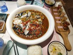 双椒蒸鱼头-稻品香小锅饭豆腐馆(北三路店)