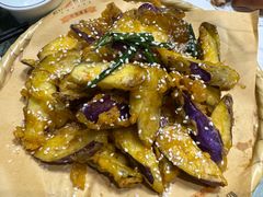焦烧紫茄-松针蔡记蒸饺(花园路店)