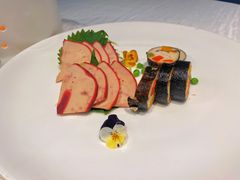 清酒鹅肝配鳗鱼卷-柒园·三十年创意杭帮菜(龙湖滨江天街店)