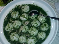 荠菜蘑菇烩鱼圆-望乡楼上海菜(日月光店)