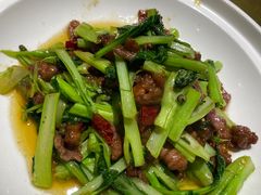 青菜炒牛肉-陶然居·重庆菜(两江会馆店)