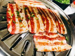 调味猪五花-九田家黑牛烤肉料理(中北镇店)