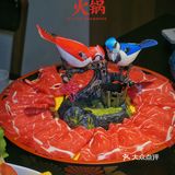 大口炫肉的过瘾四宫格|鸭血豆腐|扯面随便吃