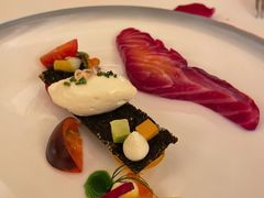 挪威烟熏三文鱼水晶黄瓜香槟奶油-福楼法餐厅FLO