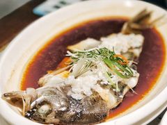 秘制酒香蒸海鲈鱼-吉旺港式餐厅(南方商城店)