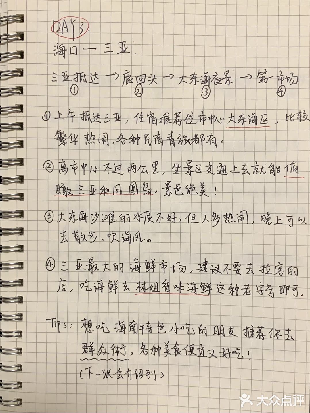 海口+三亚｜穷游必看的手写攻略✨