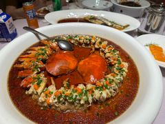 黑豚肉饼蒸膏蟹-阿明小菜·海鲜·上海菜(梅陇店)