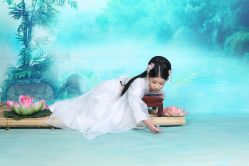 -后宫·古装汉服京剧儿童亲子全家福摄影