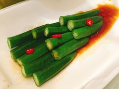 白灼秋葵-巴依老爷新疆美食(常营店)