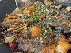 锅烧深海碟鱼头-大份-开海·红岛海鲜虾水饺(石老人店)